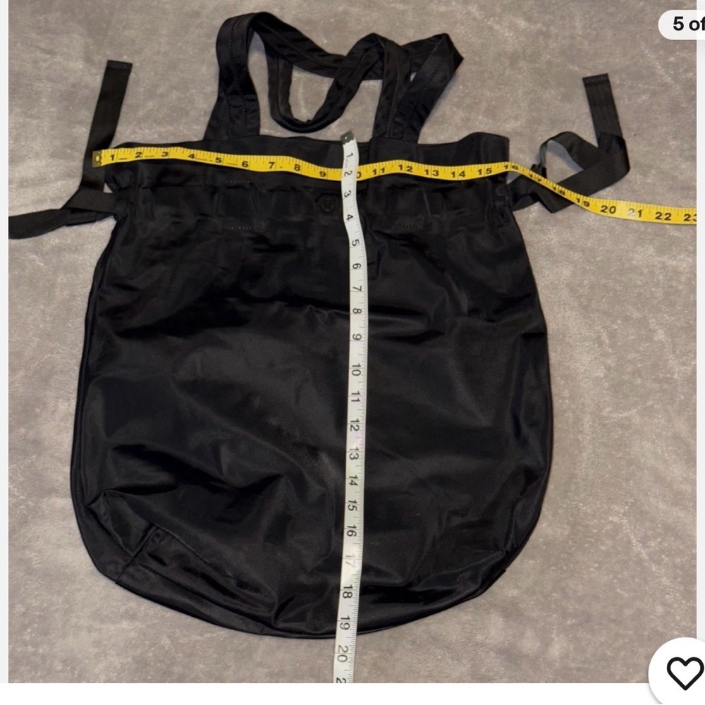 Lululemon Black “Easy as Sunday” Drawstring Bag - Picture 3 of 4